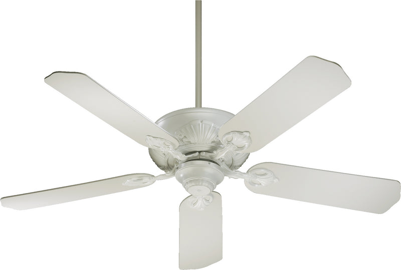 Quorum 78525-8 52``Ceiling Fan, Studio White Finish - LightingWellCo