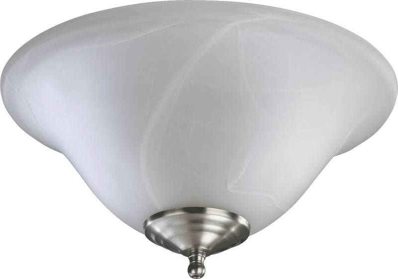 Quorum 1166-801 LED Fan Light Kit, Satin Nickel / White Finish - LightingWellCo