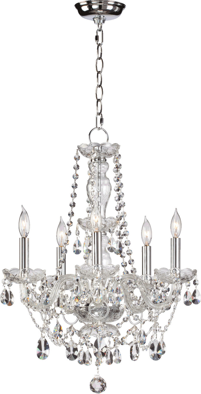 Quorum 630-5-514 Five Light Chandelier, Chrome Finish - LightingWellCo