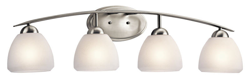 Kichler 45120NI Four Light Bath, Brushed Nickel Finish - LightingWellCo