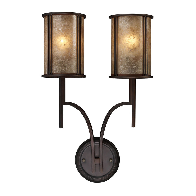 ELK Home 15030/2 Two Light Wall Sconce, Aged Bronze Finish - At LightingWellCo