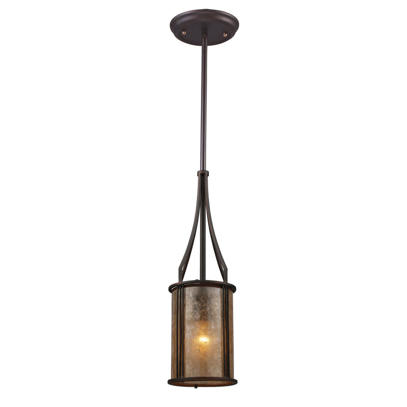 ELK Home 15033/1 One Light Mini Pendant, Aged Bronze Finish-LightingWellCo