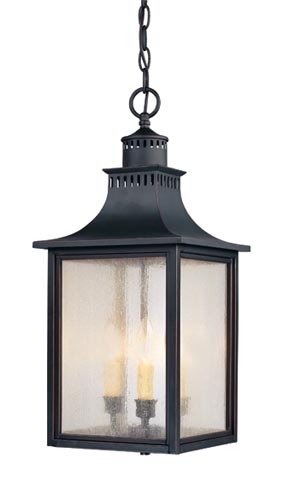 Savoy House 5-256-25 Three Light Hanging Lantern, Slate Finish LightingWellCo