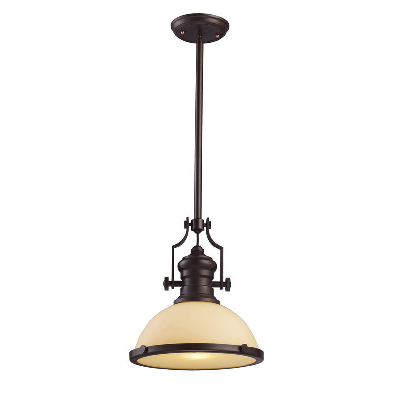 ELK Home 66133-1 One Light Pendant, Oiled Bronze Finish-LightingWellCo