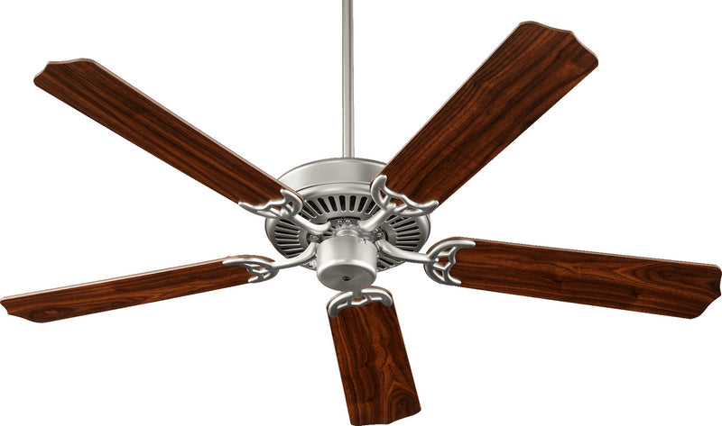 Quorum 77525-65 52``Ceiling Fan, Satin Nickel Finish - LightingWellCo