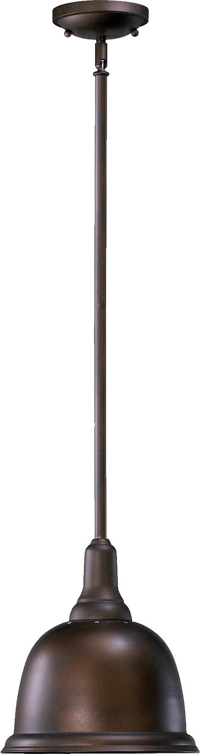 Quorum 802-10-86 One Light Pendant, Oiled Bronze Finish - LightingWellCo