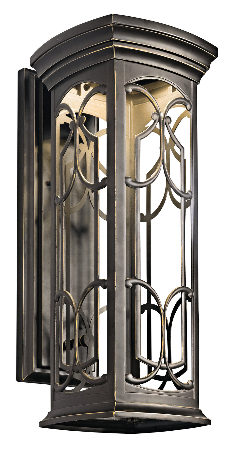 Kichler 49228OZLED LED Outdoor Wall Mount, Olde Bronze Finish - LightingWellCo