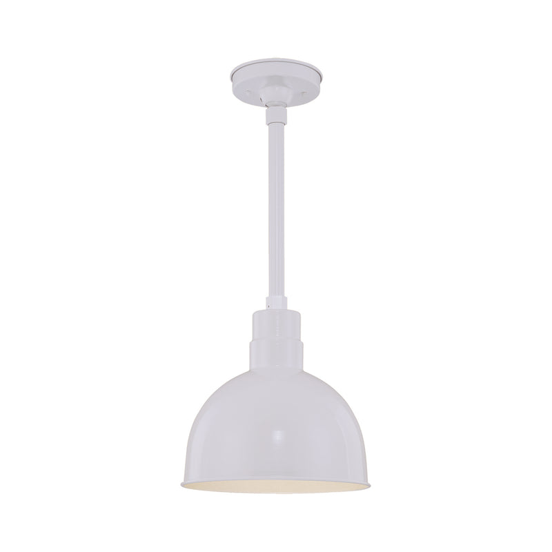 Millennium RDBS12-WH One Light Pendant, White Finish - LightingWellCo