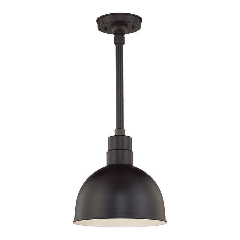 Millennium RDBS12-SB One Light Pendant, Satin Black Finish - LightingWellCo