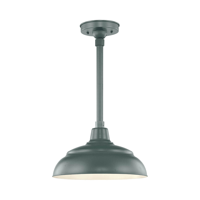 Millennium RWHS14-SG One Light Pendant, Satin Green Finish - LightingWellCo