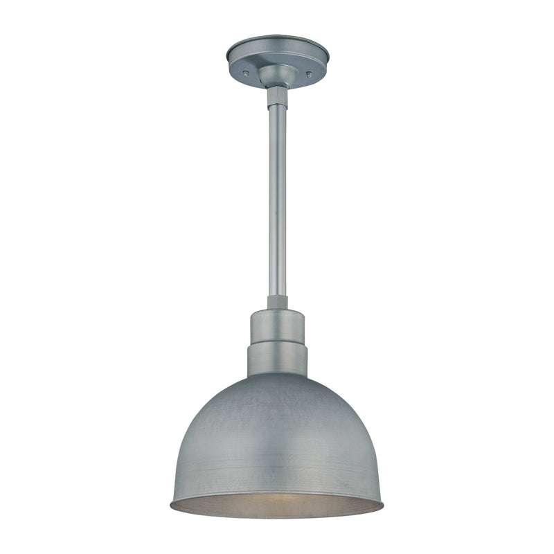 Millennium RDBS12-GA One Light Pendant, Galvanized Finish - LightingWellCo