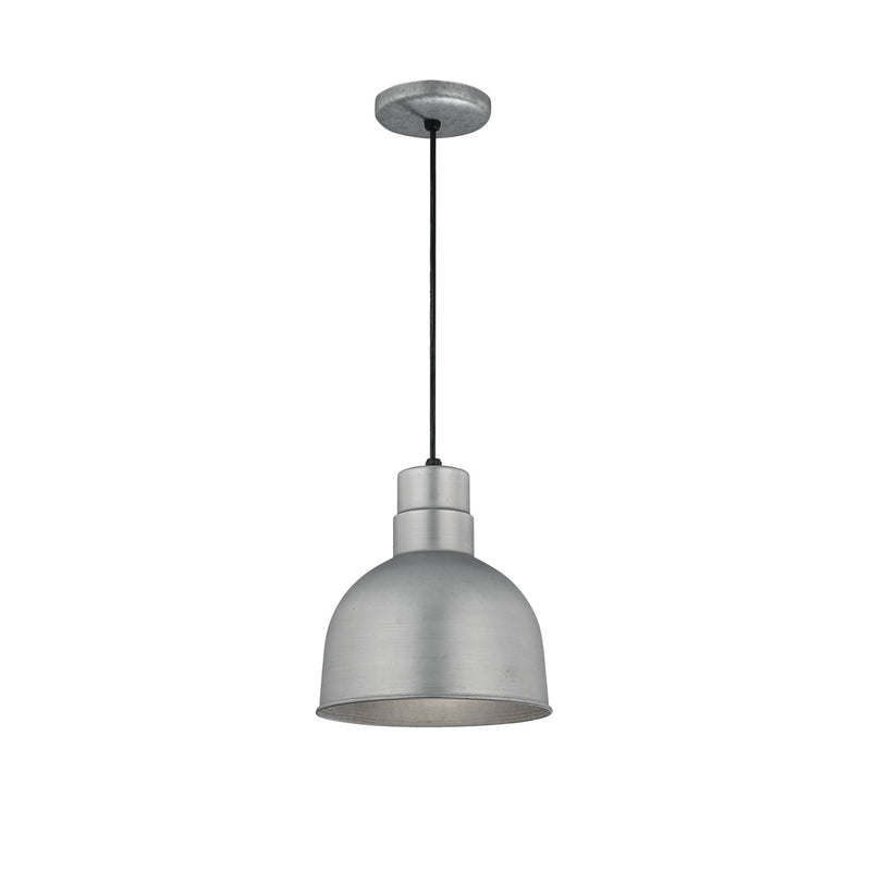 Millennium RDBC10-GA One Light Pendant, Galvanized Finish - LightingWellCo