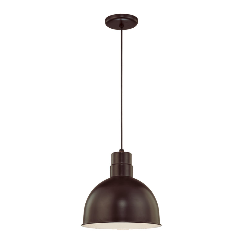 Millennium RDBC12-ABR One Light Pendant, Architectural Bronze Finish - LightingWellCo