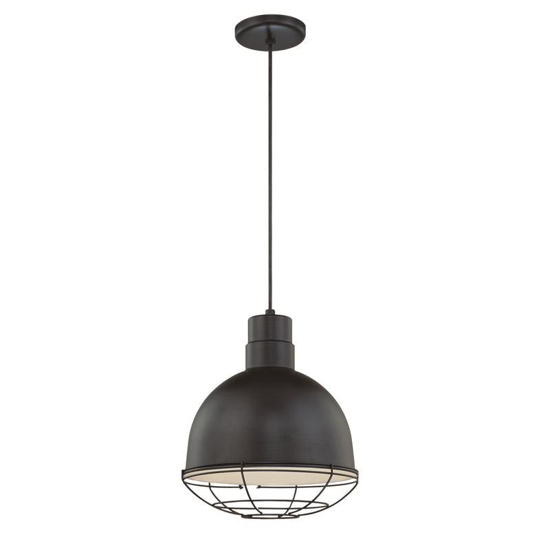 Millennium RDBC12-SB One Light Pendant, Satin Black Finish - LightingWellCo