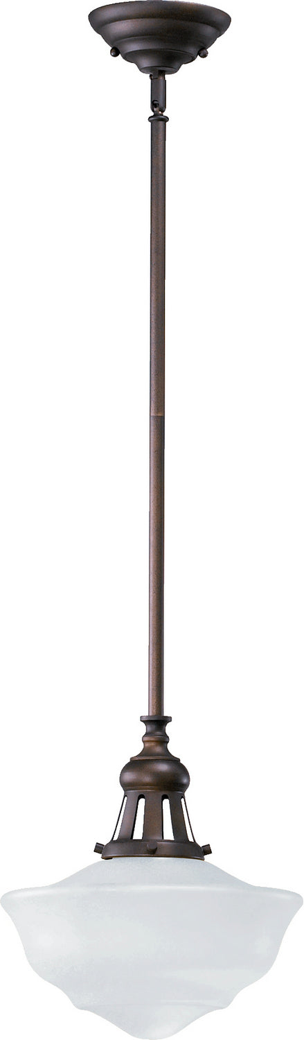 Quorum 801-12-186 One Light Pendant, Oiled Bronze Finish - LightingWellCo
