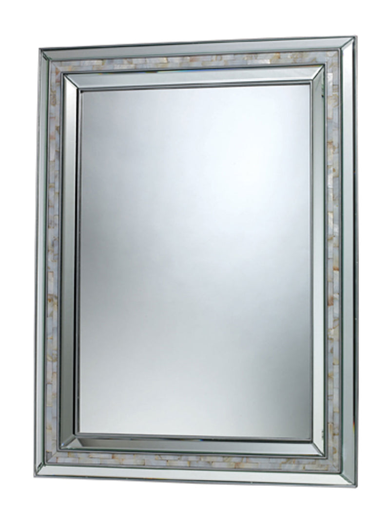 ELK Home DM1948 Mirror, Brushed Steel, Mother Of Pearl, Mother Of Pearl Finish - At LightingWellCo