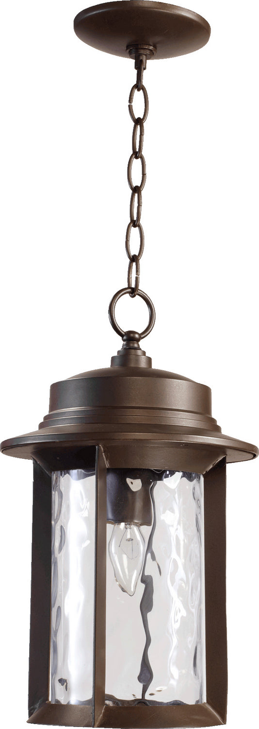 Quorum 7247-9-86 One Light Pendant, Oiled Bronze Finish - LightingWellCo