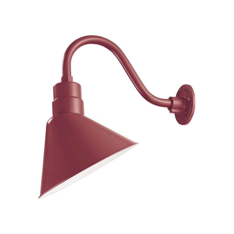 Millennium RAS12-SR One Light Pendant, Satin Red Finish - LightingWellCo