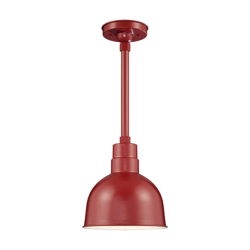 Millennium RDBS10-SR One Light Pendant, Satin Red Finish - LightingWellCo