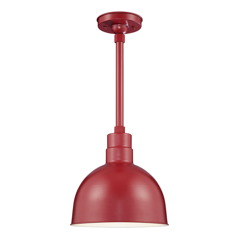 Millennium RDBS12-SR One Light Pendant, Satin Red Finish - LightingWellCo