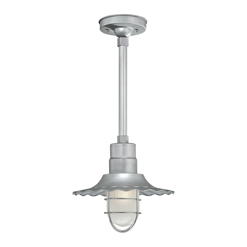 Millennium RRWS12-GA One Light Pendant, Galvanized Finish - LightingWellCo