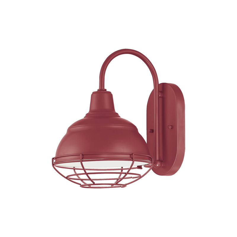 Millennium RWHWB8-SR One Light Wall Bracket, Satin Red Finish - LightingWellCo