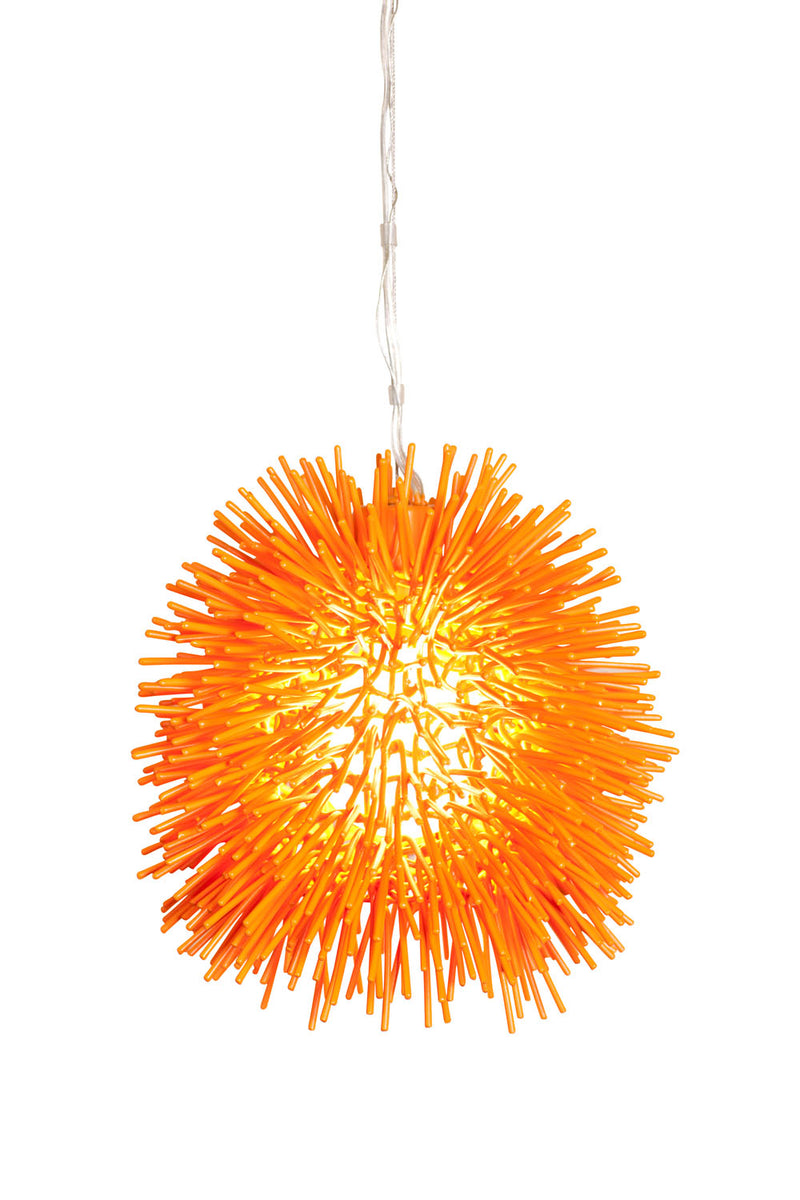 Varaluz 169M01OR One Light Mini Pendant, Electric Pumpkin Finish - LightingWellCo