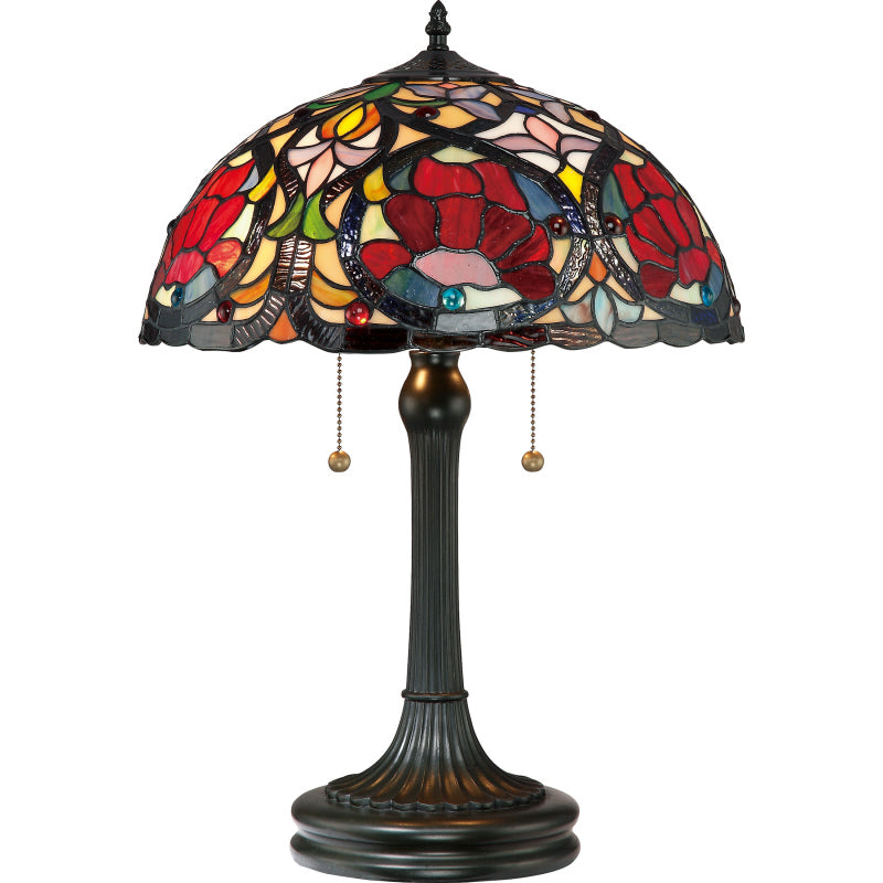Quoizel TF879T Two Light Table Lamp, Vintage Bronze Finish - LightingWellCo