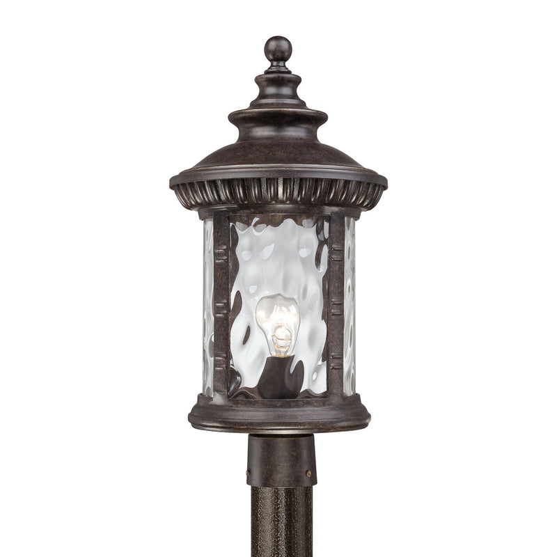 Quoizel CHI9011IB One Light Outdoor Post Mount, Imperial Bronze Finish - LightingWellCo