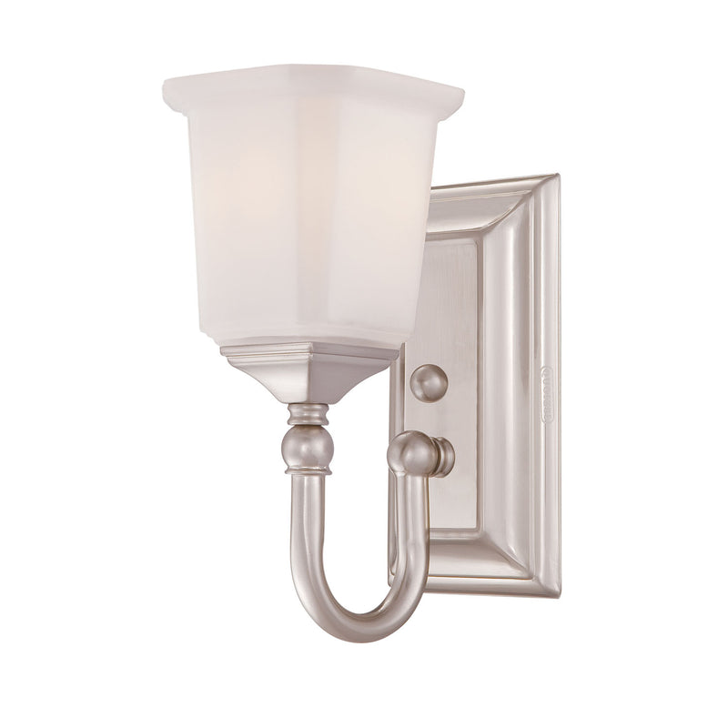 Quoizel NL8601BN One Light Bath Fixture, Brushed Nickel Finish - LightingWellCo