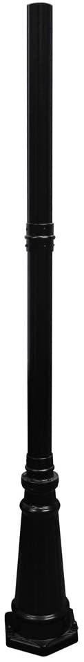 Gama Sonic GS-97SP Imperial 6.5' Black Decorative Post with 3" Fitter - LightingWellCo