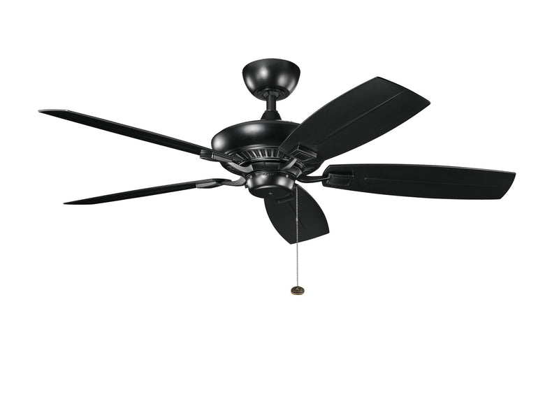 Kichler 310192SBK 52``Ceiling Fan, Satin Black Finish - LightingWellCo
