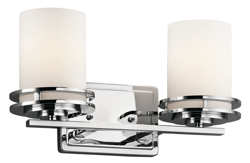 Kichler 5077CH Two Light Bath, Chrome Finish - LightingWellCo