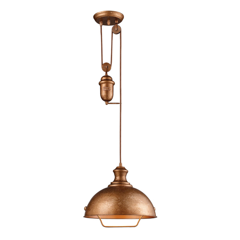 ELK Home 65061-1 One Light Pendant, Bellwether Copper Finish - At LightingWellCo