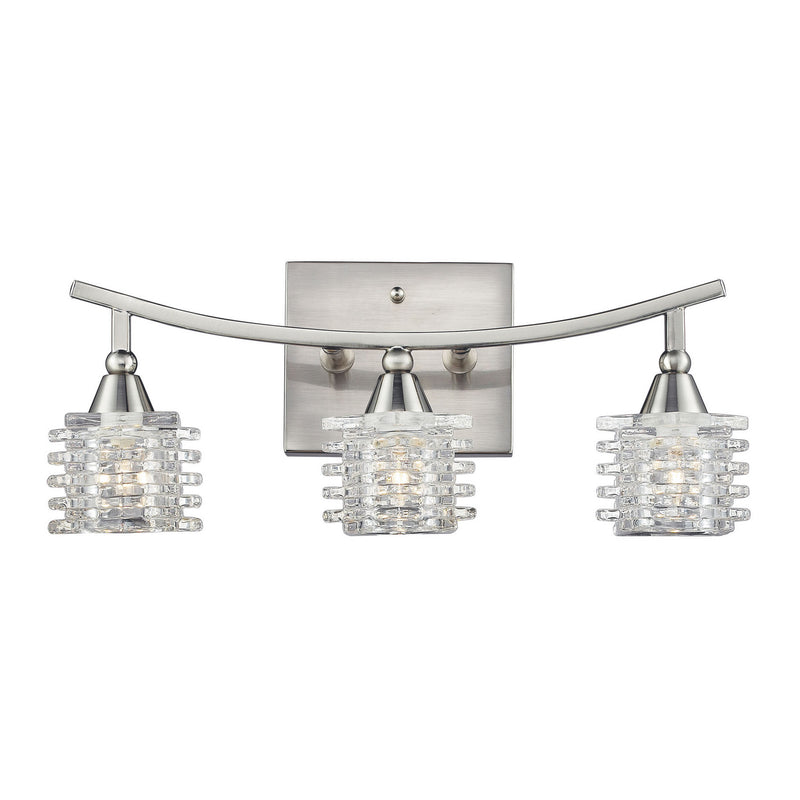 ELK Home 17131/3 Three Light Vanity, Satin Nickel Finish-LightingWellCo