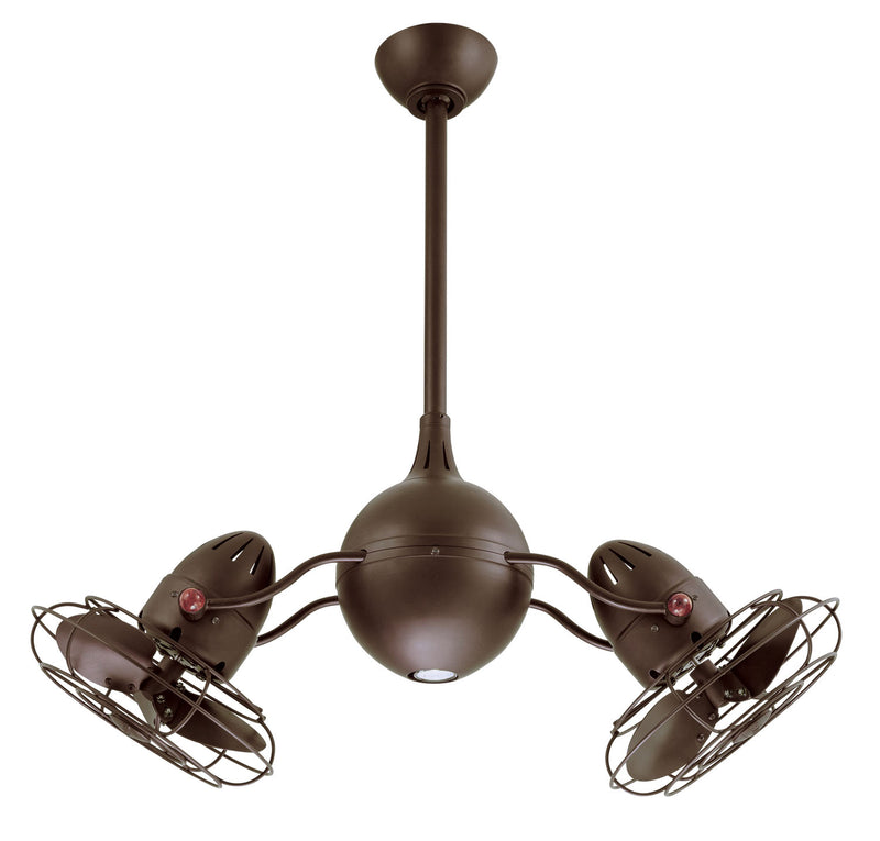 Matthews Fan Company Acqua AQ-TB-MTL 38``Ceiling Fan, Textured Bronze Finish - LightingWellCo