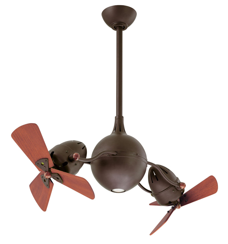 Matthews Fan Company Acqua AQ-TB-WD 38``Ceiling Fan, Textured Bronze Finish - LightingWellCo