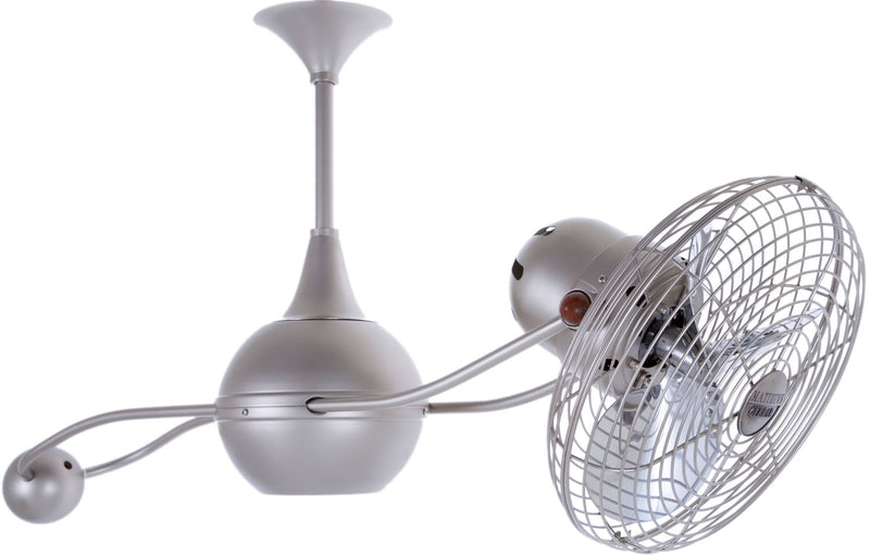 Matthews Fan Company Brisa 2000 B2K-BN-MTL Ceiling Fan, Brushed Nickel Finish - LightingWellCo