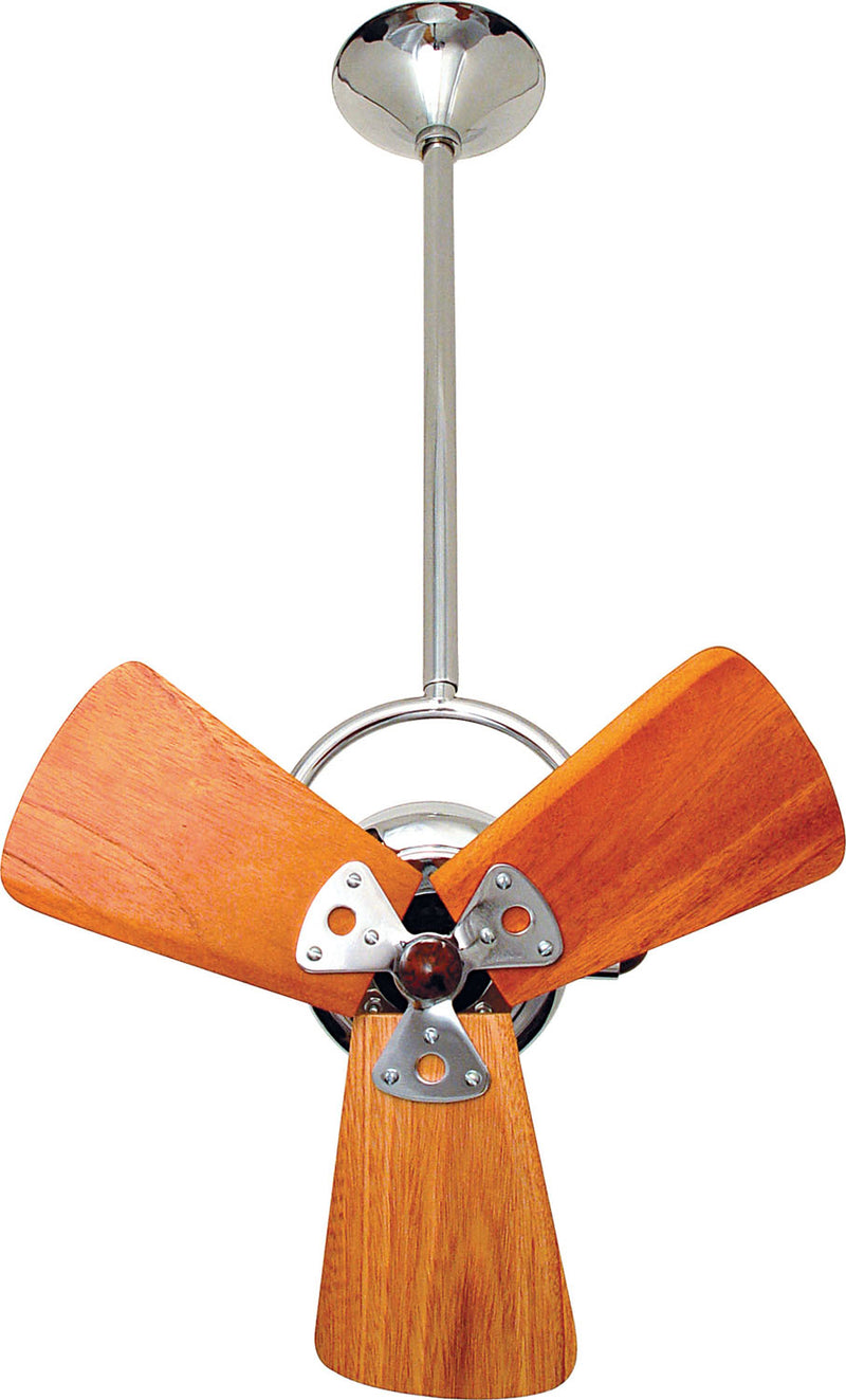 Matthews Fan Company Bianca Direcional BD-CR-WD-DAMP 16``Ceiling Fan, Polished Chrome Finish - LightingWellCo