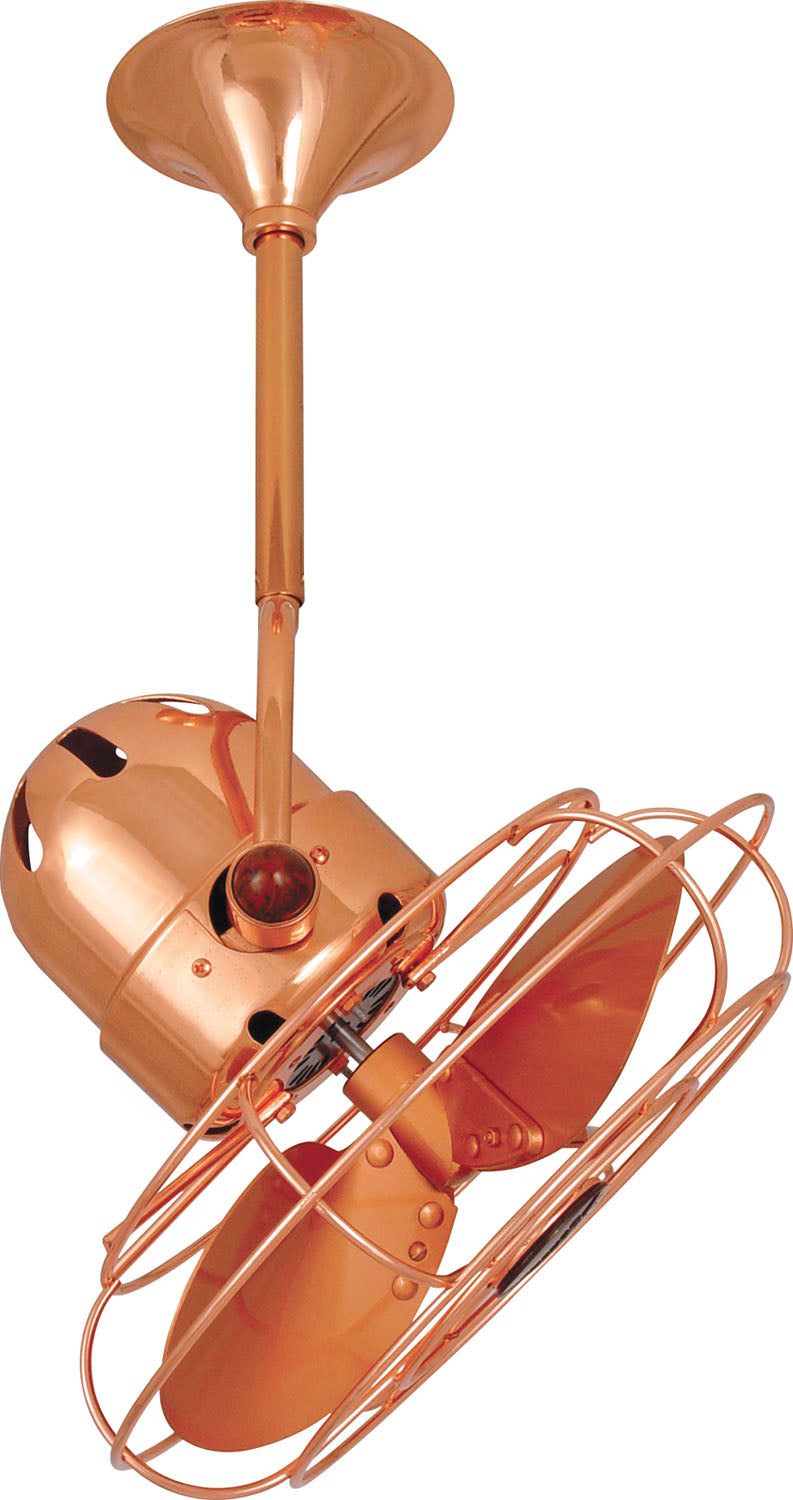 Matthews Fan Company Bianca Direcional BD-CP-MTL 13``Ceiling Fan, Polished Copper Finish - LightingWellCo
