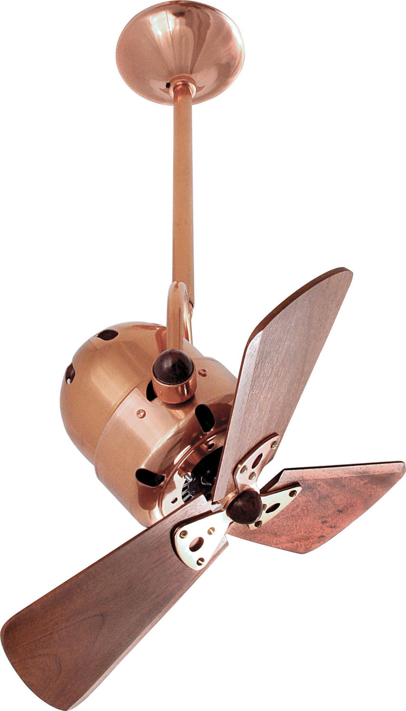 Matthews Fan Company Bianca Direcional BD-CP-WD 16``Ceiling Fan, Polished Copper Finish - LightingWellCo