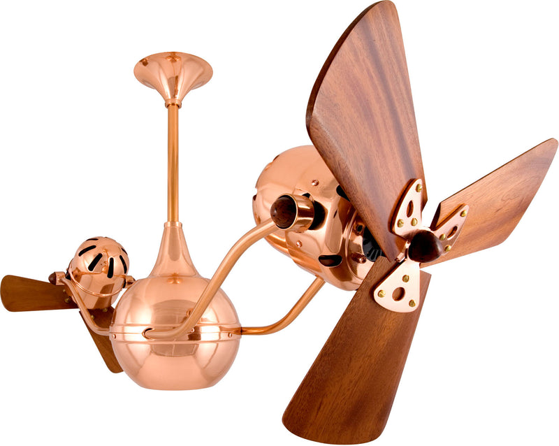 Matthews Fan Company Vent-Bettina VB-CP-WD 16``Ceiling Fan, Polished Copper Finish - LightingWellCo