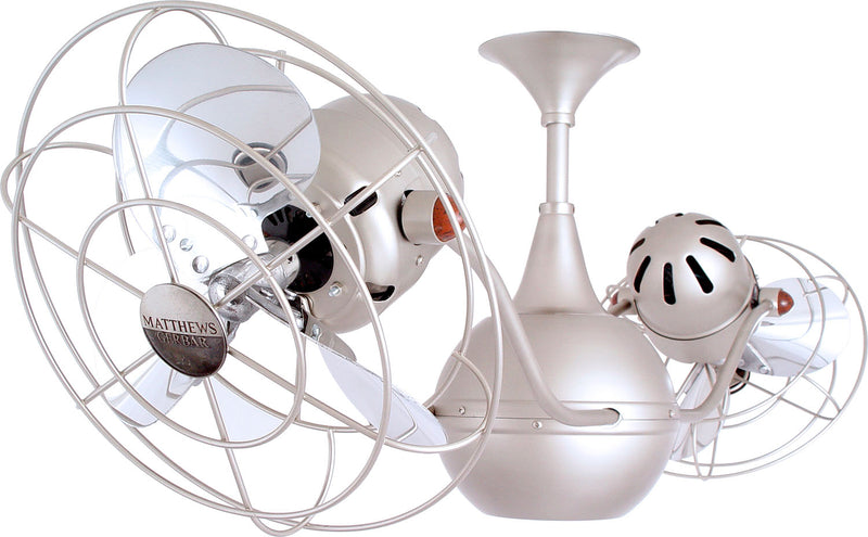 Matthews Fan Company Vent-Bettina VB-BN-MTL 13``Ceiling Fan, Brushed Nickel Finish - LightingWellCo