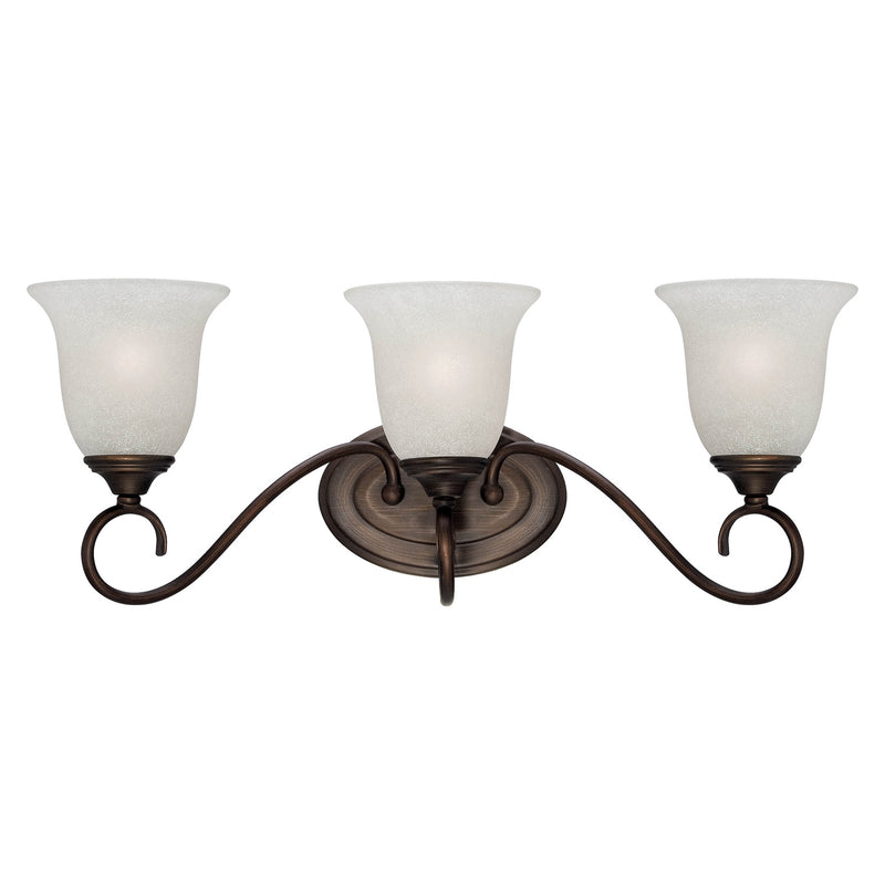 Millennium 1183-RBZ Three Light Vanity, Rubbed Bronze Finish - LightingWellCo