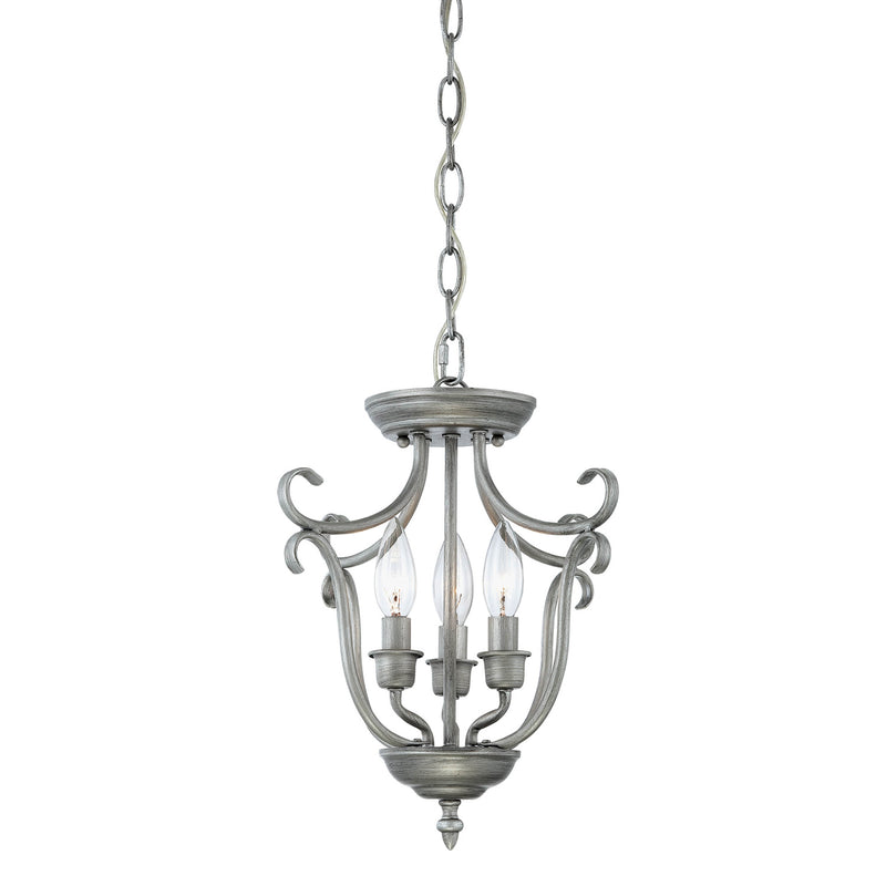 Millennium 1323-RS Three Light Pendant, Rubbed Silver Finish - LightingWellCo