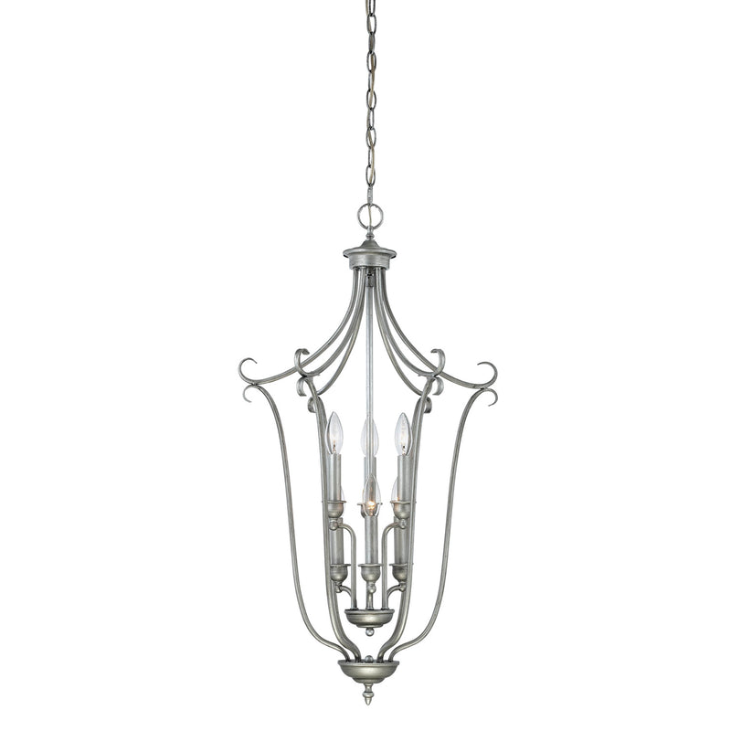 Millennium 1336-RS Six Light Pendant, Rubbed Silver Finish - LightingWellCo