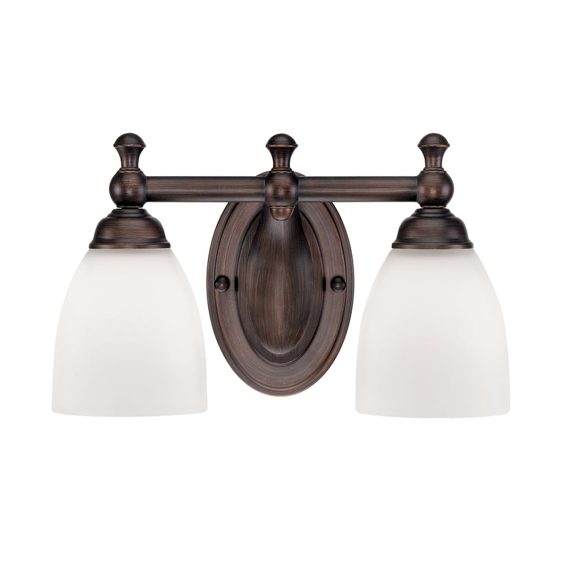 Millennium 622-RBZ Two Light Vanity, Rubbed Bronze Finish-LightingWellCo