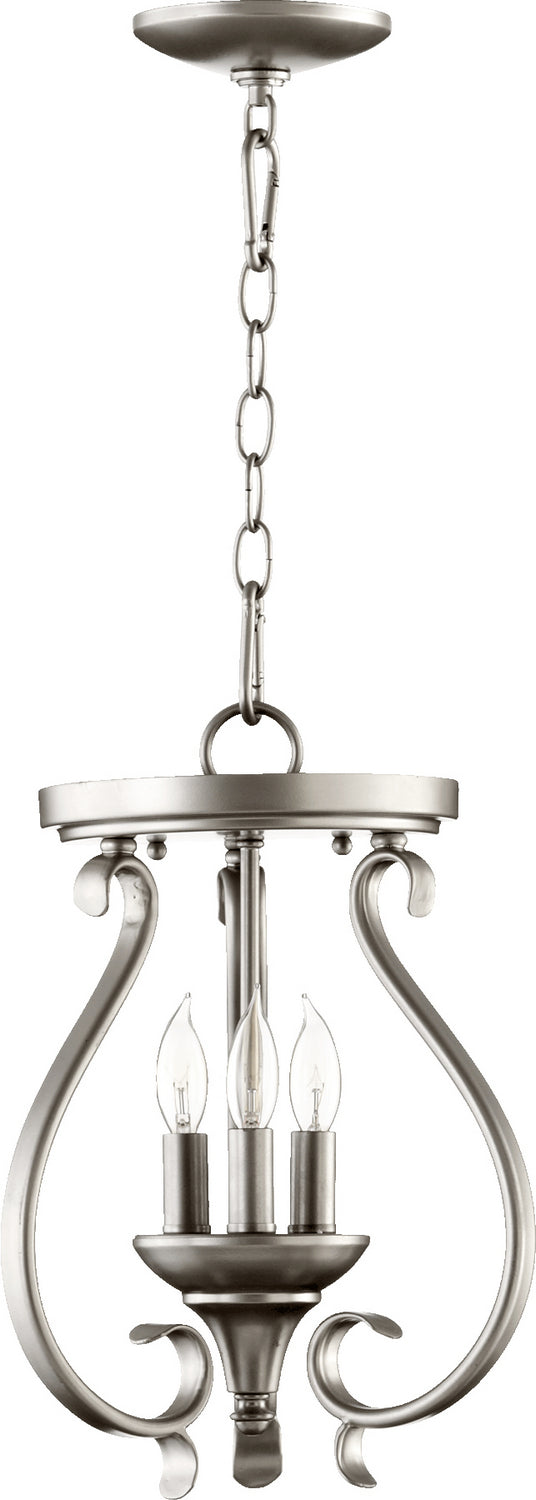Quorum 6694-3-64 Three Light Dual Mount, Classic Nickel Finish - LightingWellCo