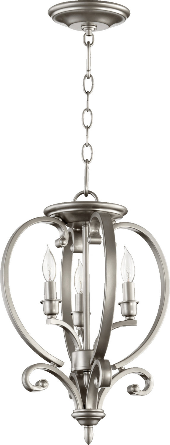 Quorum 6754-3-64 Three Light Dual Mount, Classic Nickel Finish - LightingWellCo