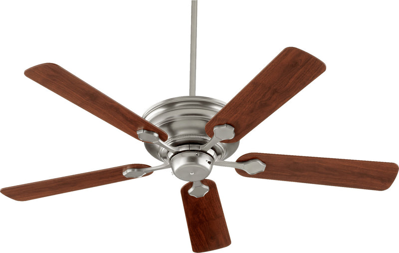Quorum 76525-65 52``Ceiling Fan, Satin Nickel Finish - LightingWellCo